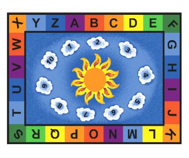 Classroom Rugs. Seating Circles 8x12 Area Rug. Famous Maker Area 