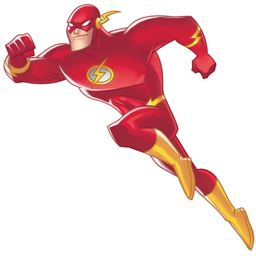 Flash superhero clipart 