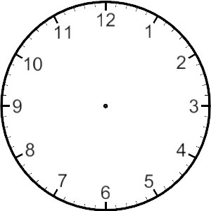 free clipart blank clock face