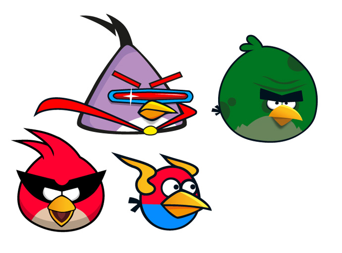 Angry Birds Border Clipart 