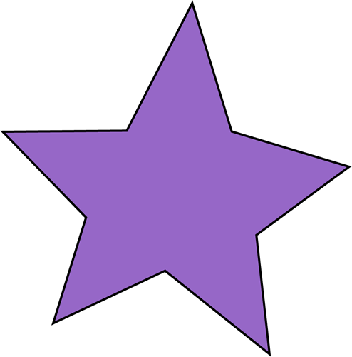Purple Stars Clipart 