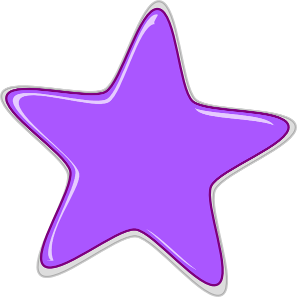 Purple Stars Clipart 