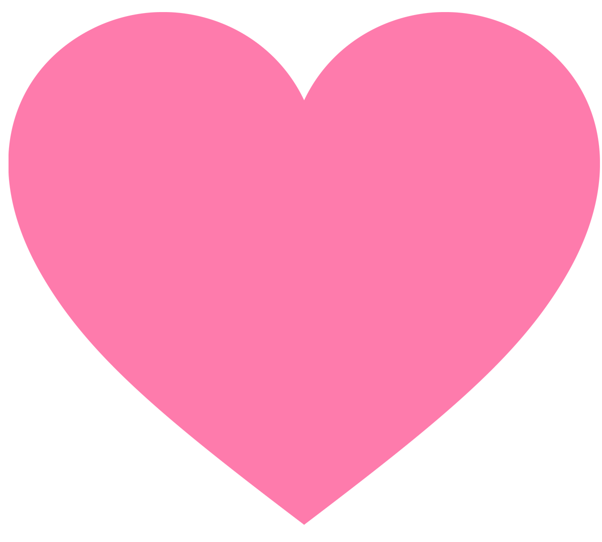 Pink valentine heart clipart 