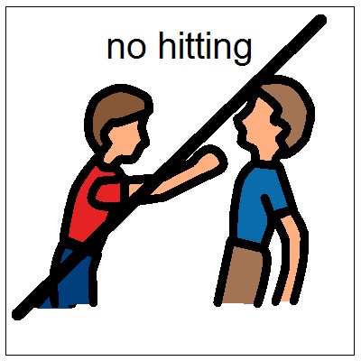 No Hitting Others Clipart 