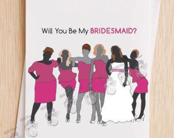 will you be my bridesmaid funny � Etsy 