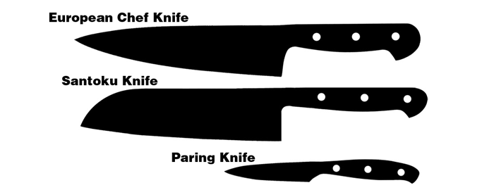 Knife silhouette vector clipart 