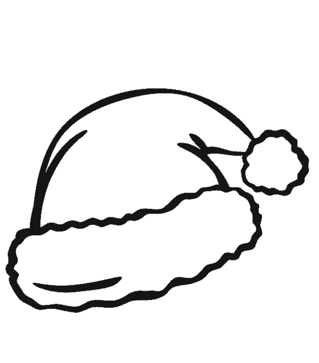 Santa Hat Outline Svg Clip Art Library