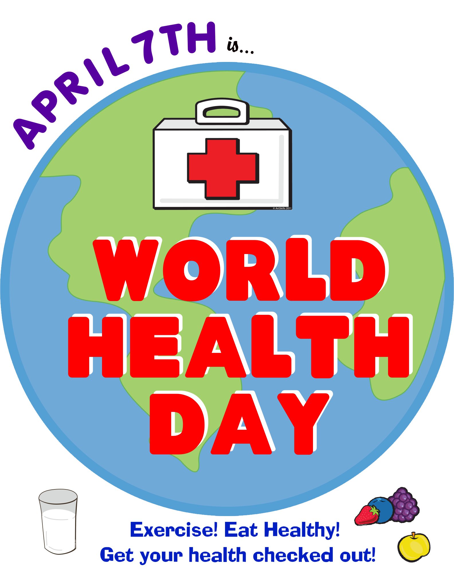Health day clipart 