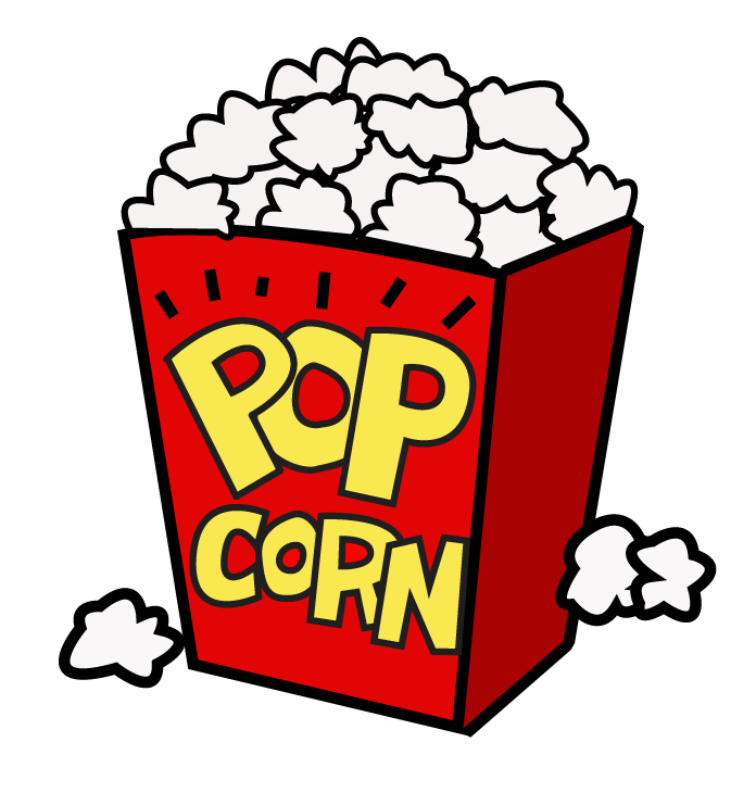 Movie popcorn clipart no background 
