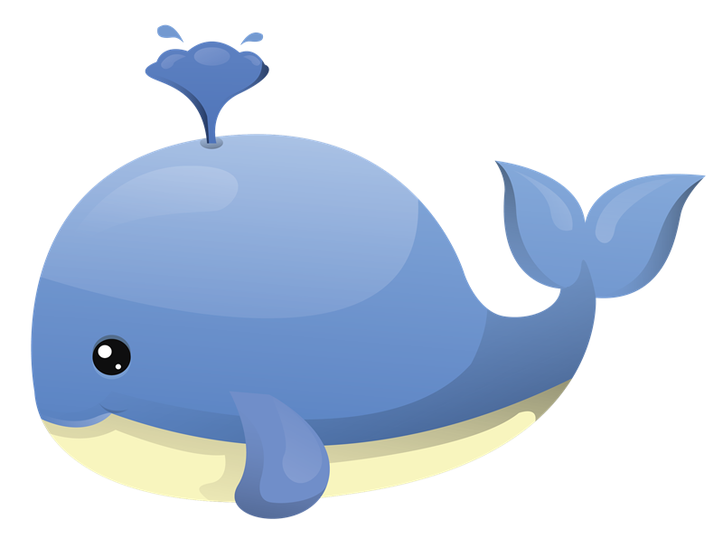 Cartoon Humpback Whale 