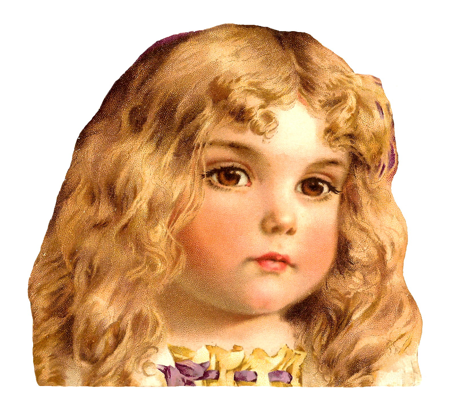 Clipart Little Blonde Curly Haired Girl Clip Art Library