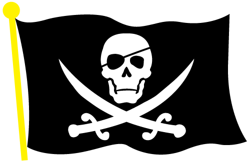 Free clipart pirate flag 