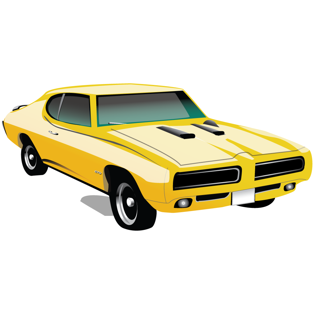 American muscle cars clipart 