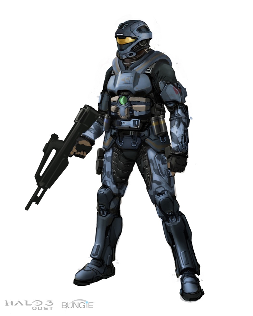 Halo video game clipart 