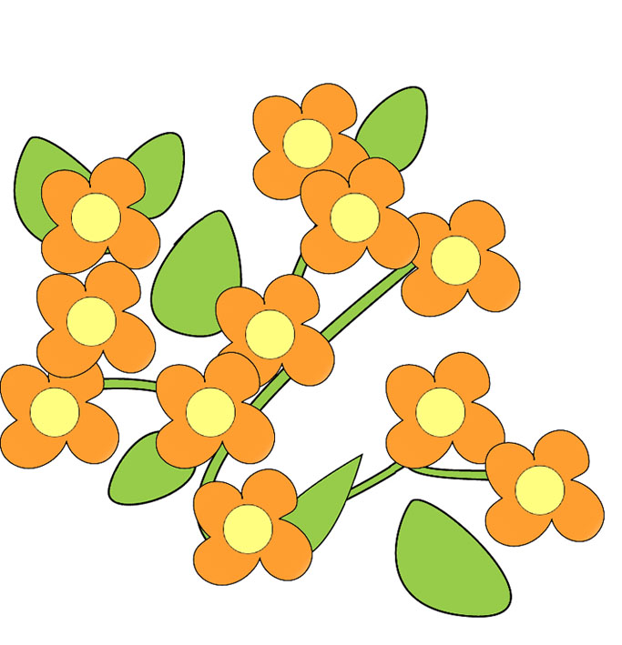 Cute flowers clipart png 