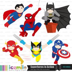 Lego+Superhero+Digital+Clipart+by+IcemiloClipart+on+Etsy,+$4.50 