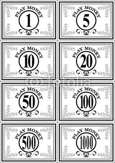 Play Money Template Customizable from clipart-library.com
