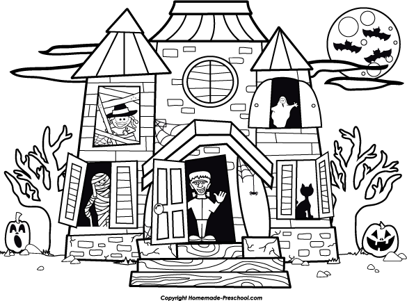 Haunted House Clipart 
