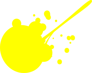 Yellow Paint Splat Clip Art at Clker 