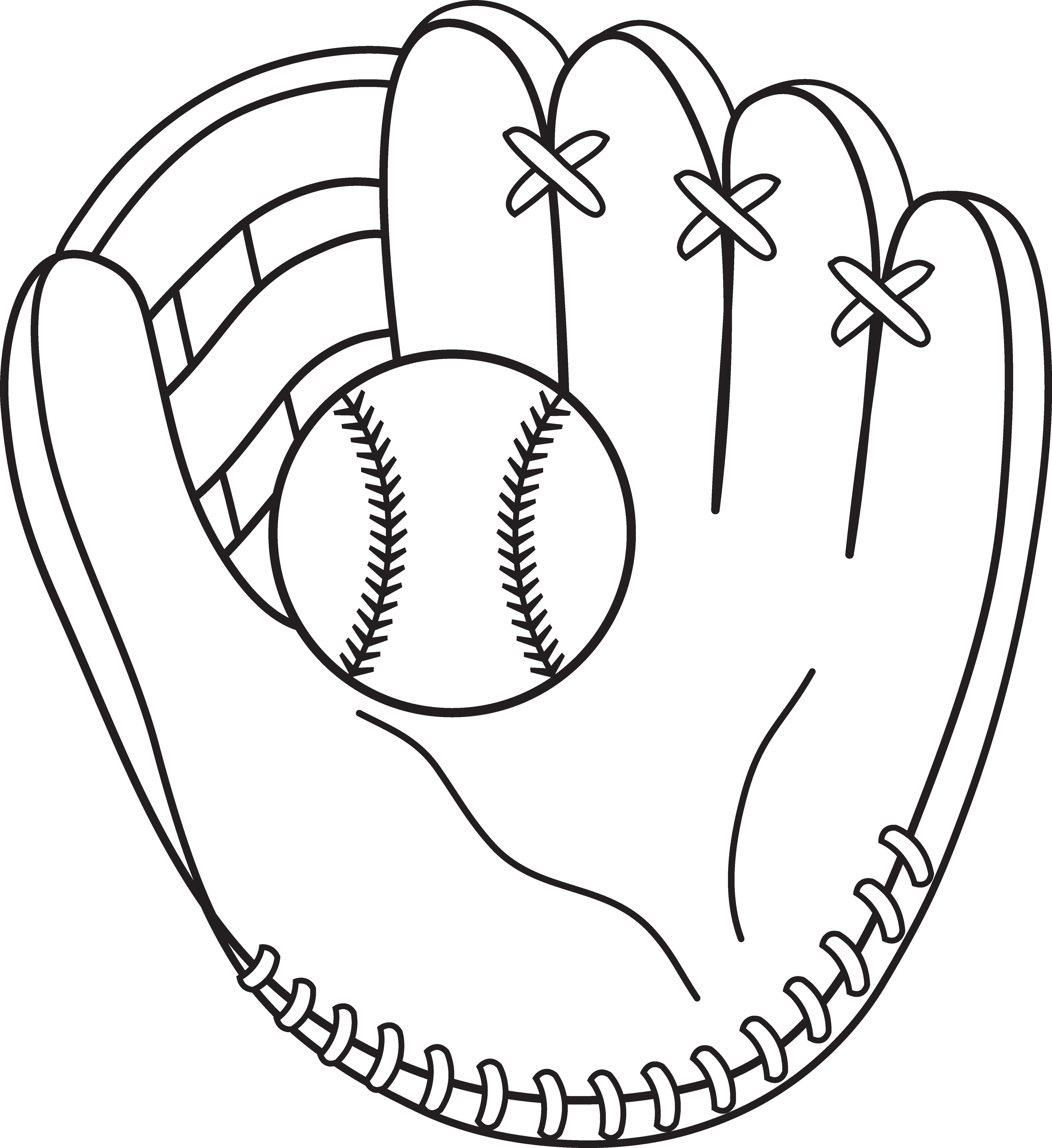 Printable Baseball Glove Template