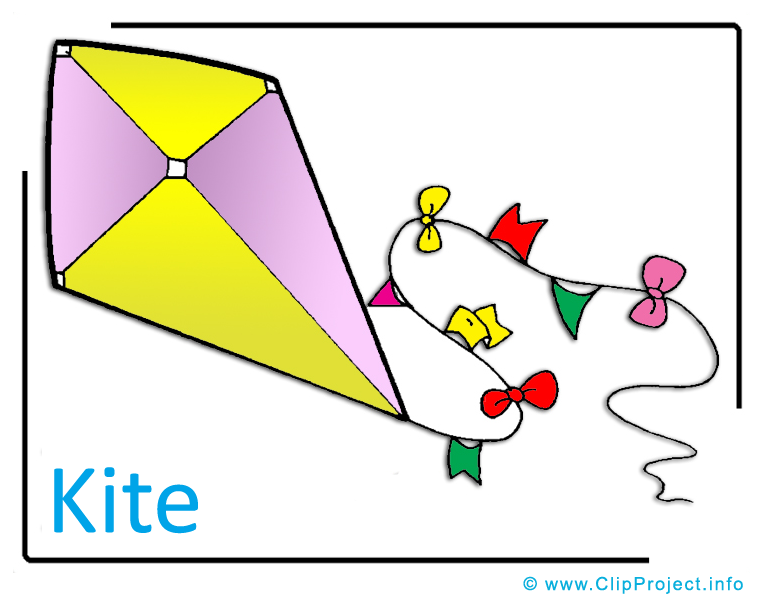 kite outline clip art - photo #40
