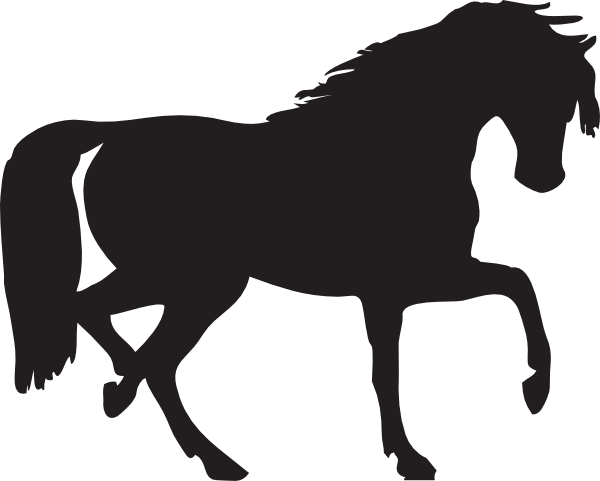 Horse Silhouette Clip Art at Clker 