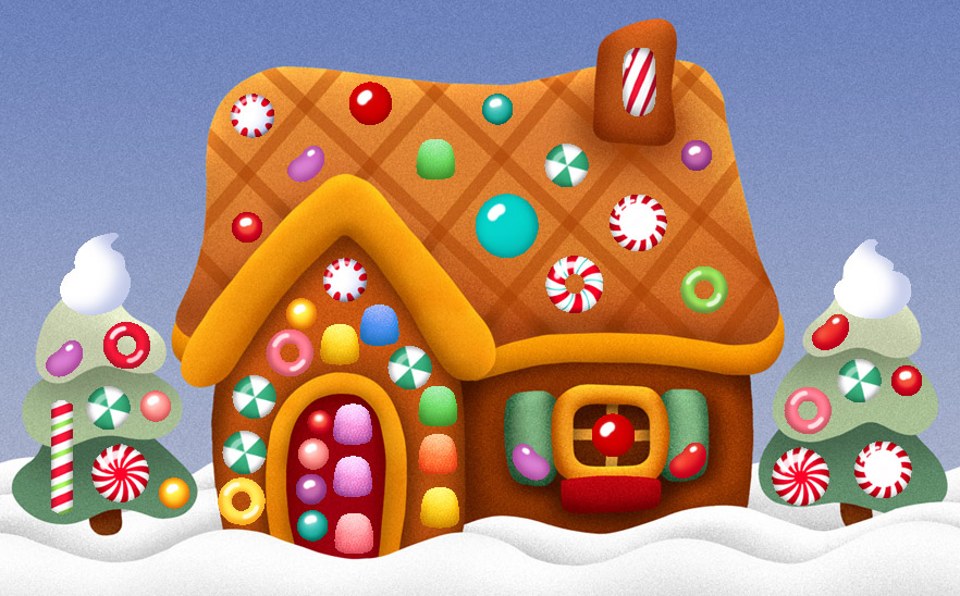 Christmas clip art gingerbread house 