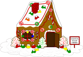 Gingerbread house clip art 