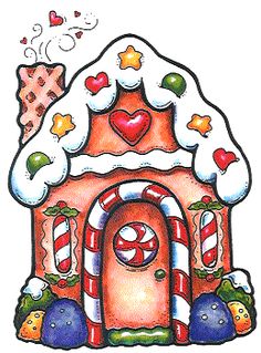 Free gingerbread house clipart 
