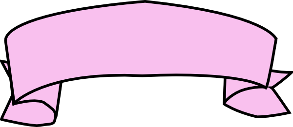 Pink Ribbon Banner Clipart 