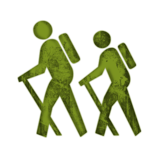 Hiking icon clipart 
