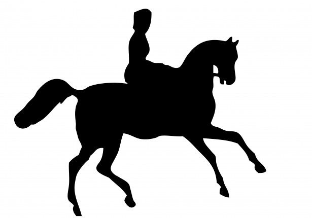Horse Rider Silhouette Clipart Free Stock Photo 