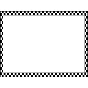 Black Checkerboard Border clip art 
