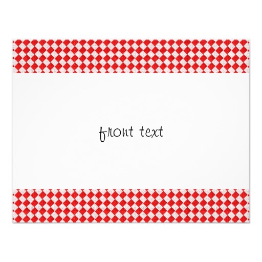 Red Gingham Border Clipart 