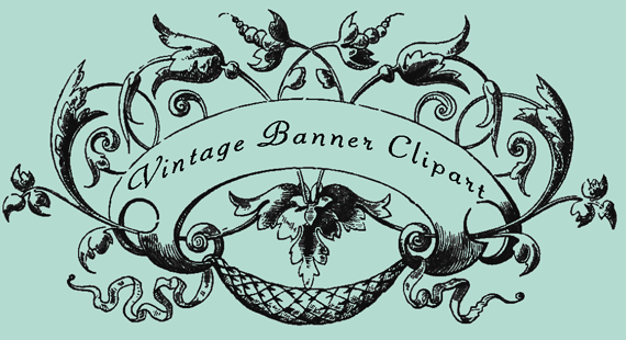 Free clipart banner vintage 