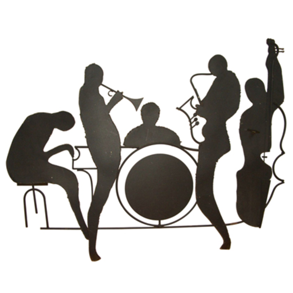 Silhouette Jazz Band Wall Sculpture Id 