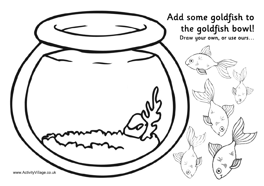 colouring-in-page-goldfish-in-bowl-clip-art-library