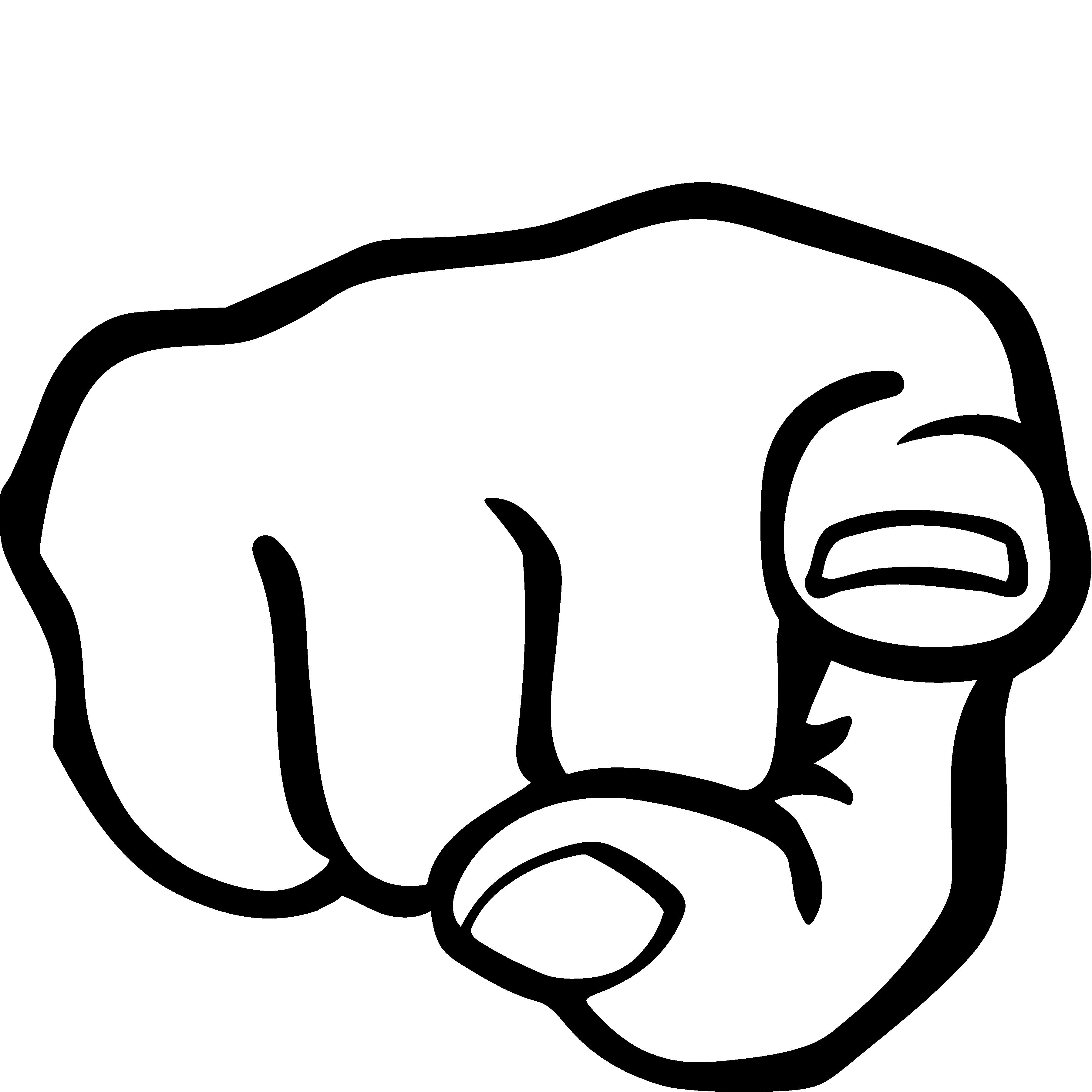 Cartoon Pointing Finger Clipart 