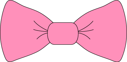 Pink Bow With Clear Background Clipart 