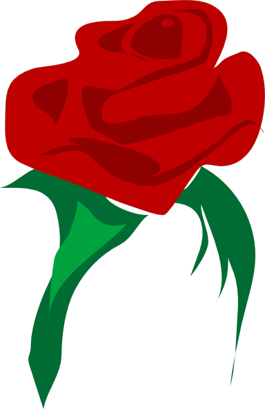 Single Red Rose Clip Art at Clker 
