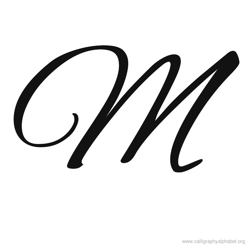 fancy letter m font