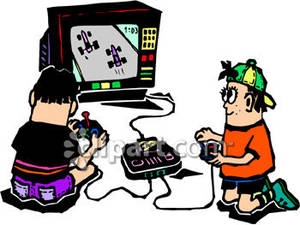 Friends playing a game clipart 