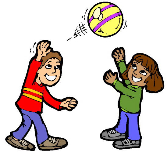 Kids playing gym games clipart 