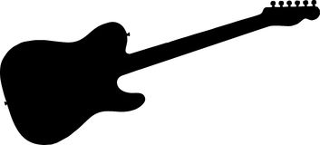 Electric guitar clipart outline 