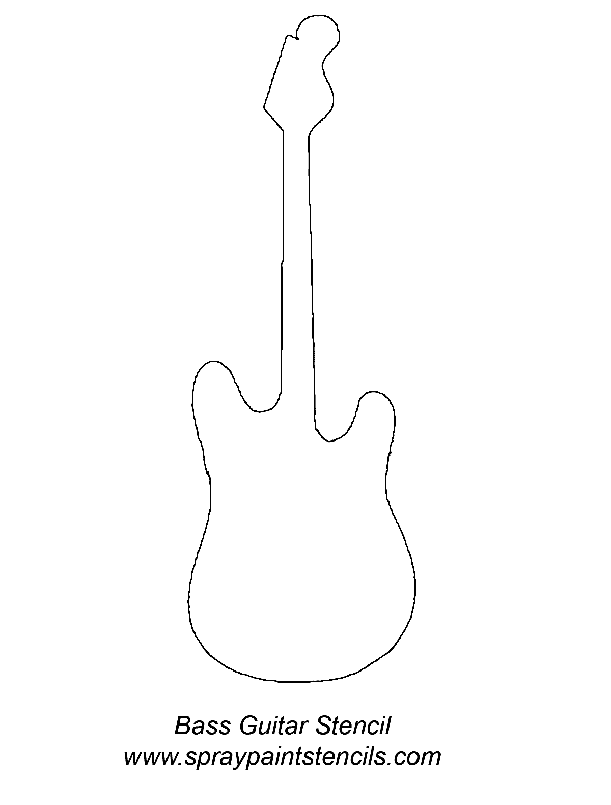 big-guitar-outline-drawing-clip-art-library