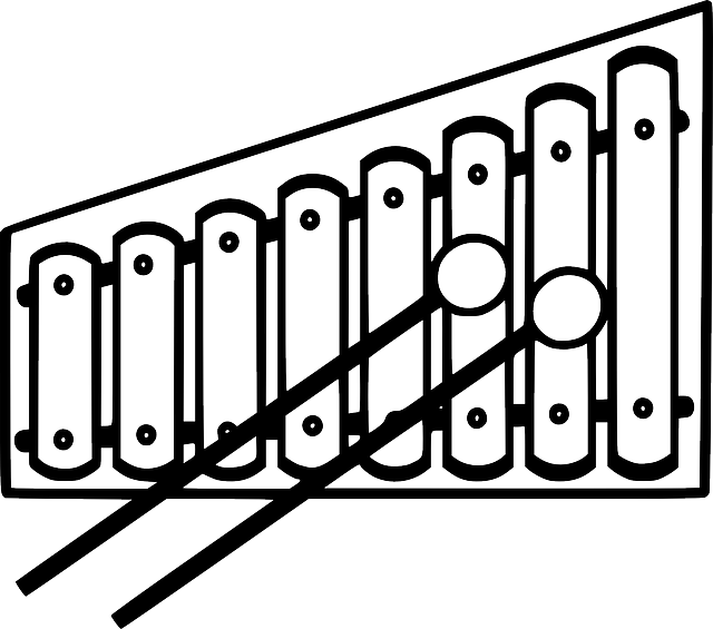 Xylophone Clipart Black And White
