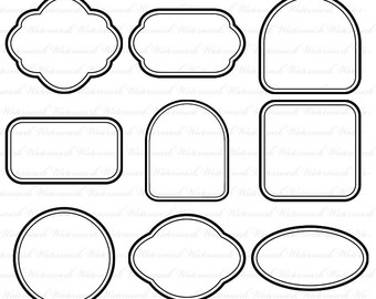 Simple rectangle frame clipart 