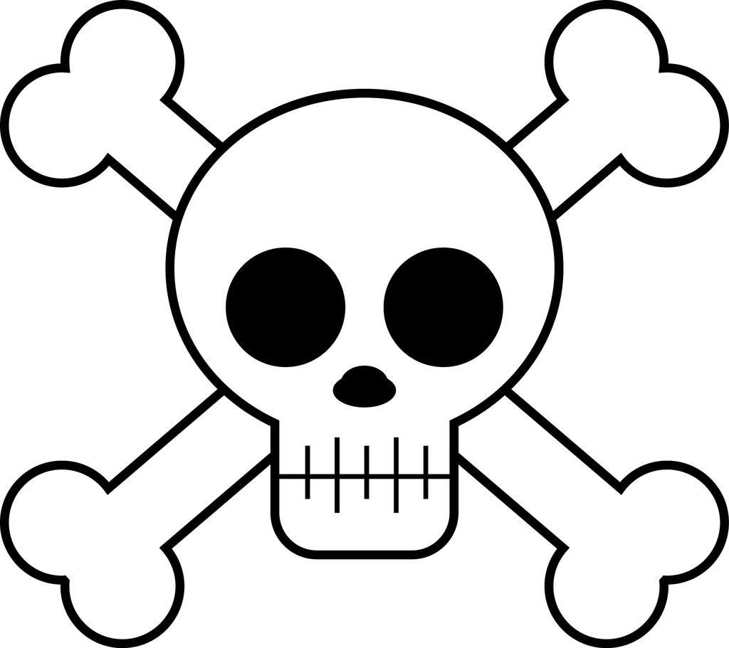 skull drawing easy cartoon - Clip Art Library