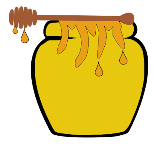 honey jar drawing