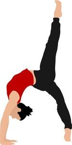 Gymnast Clipart Image 